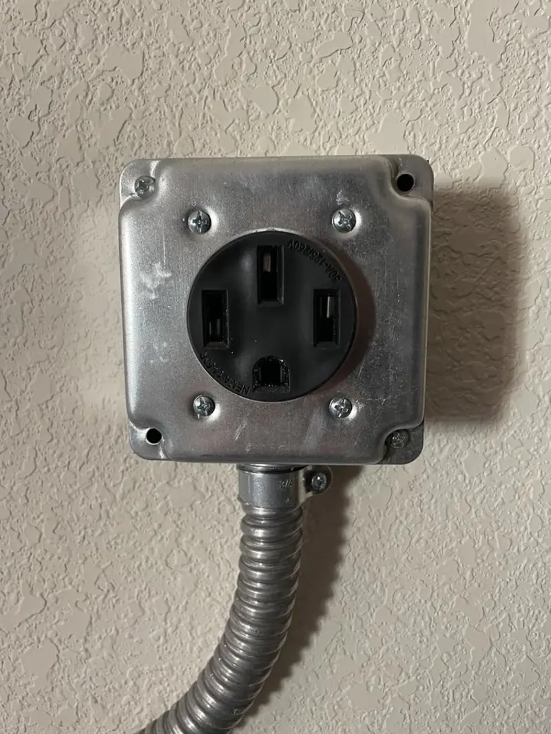 NEMA 14-50 outlet installed for Electrical Panel Upgrade in Marrero